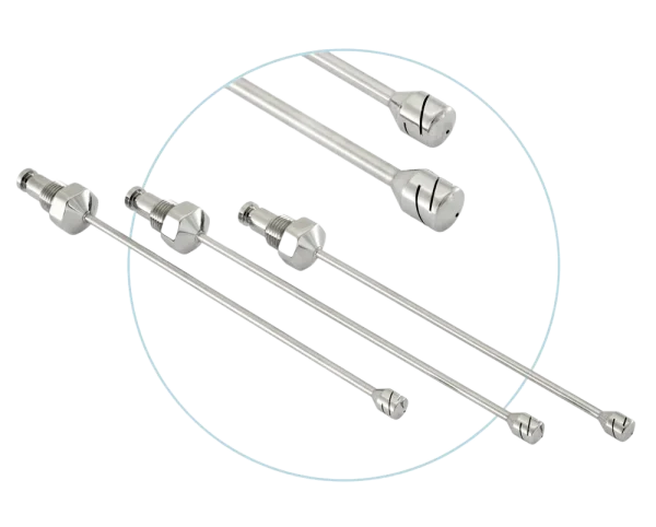 FILLING-NOZZLES-Gas-air-diffuser-needles-with-miter-cuts