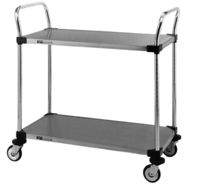 Two Solid Shelf Cleanroom Cart